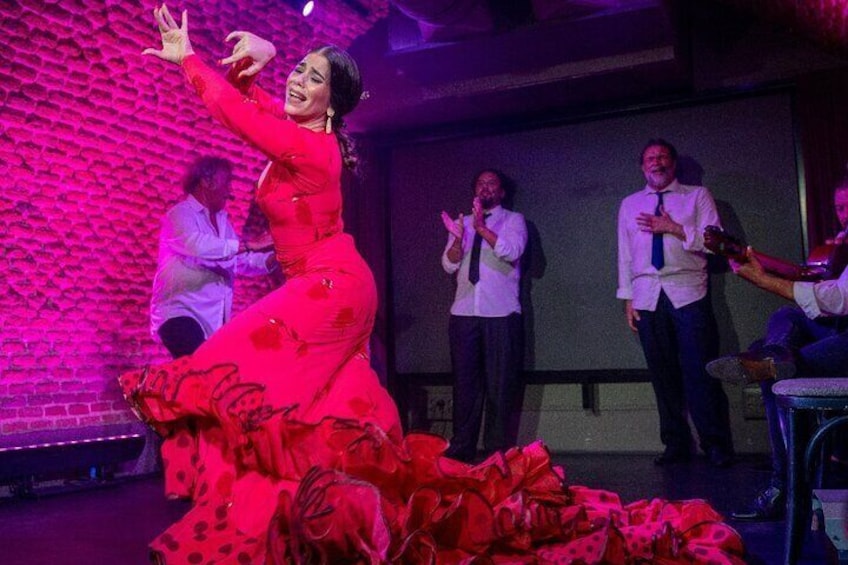 Flamenco show at Tablao la Carmela, Puerta del Sol, Madrid