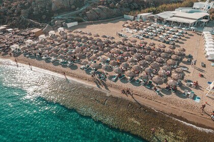 Super Paradise Beach Mykonos Seaside Sunbed (5th & 6th row)