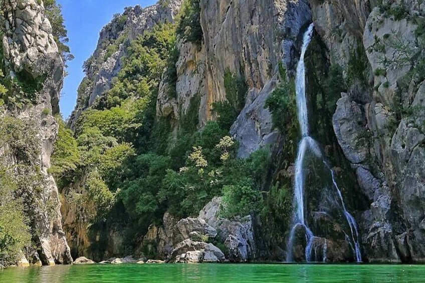 Final destination: Gubavica Waterfall for a swim break
