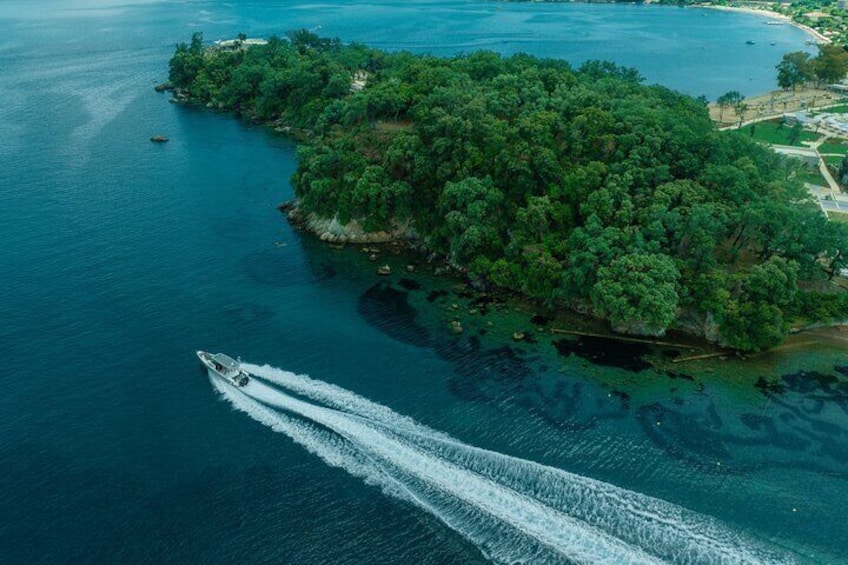 Private Half Day Cruise on a Speed Boat in Corfu island