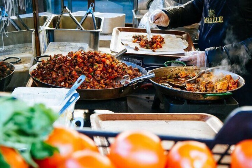 Preparing a meal