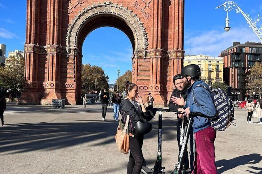 Guided Electric Scooter Tour in Barcelona