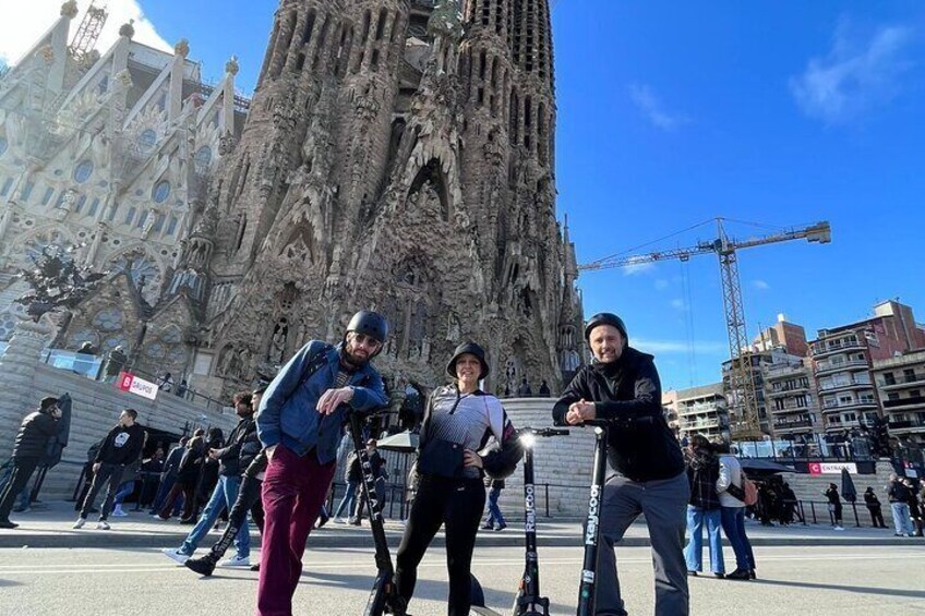 Guided Electric Scooter Tour in Barcelona