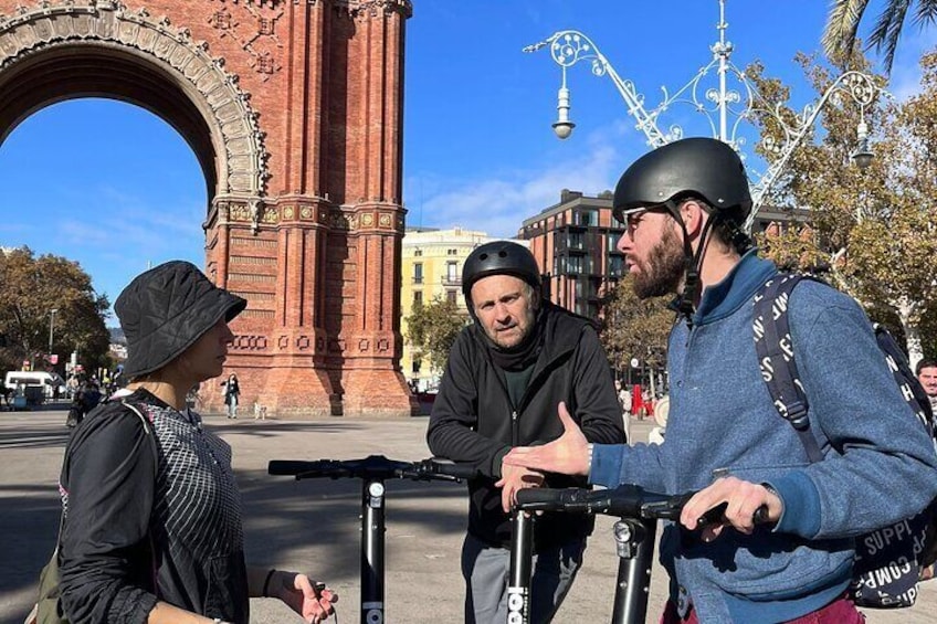 Guided Electric Scooter Tour in Barcelona