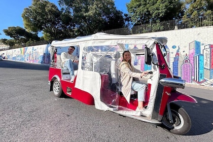 Tour privato di Lisbona Tuktuk con ritiro
