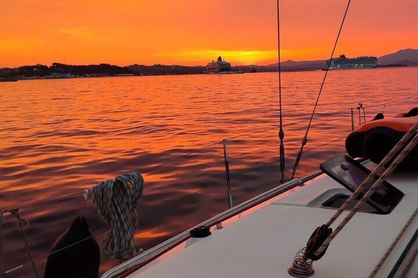 Corfu Island Sunset Cruise on Sailing Boat