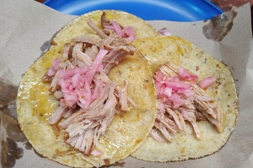 Enjoy a proper cochinita pibil taco by booking one of our morning tours
