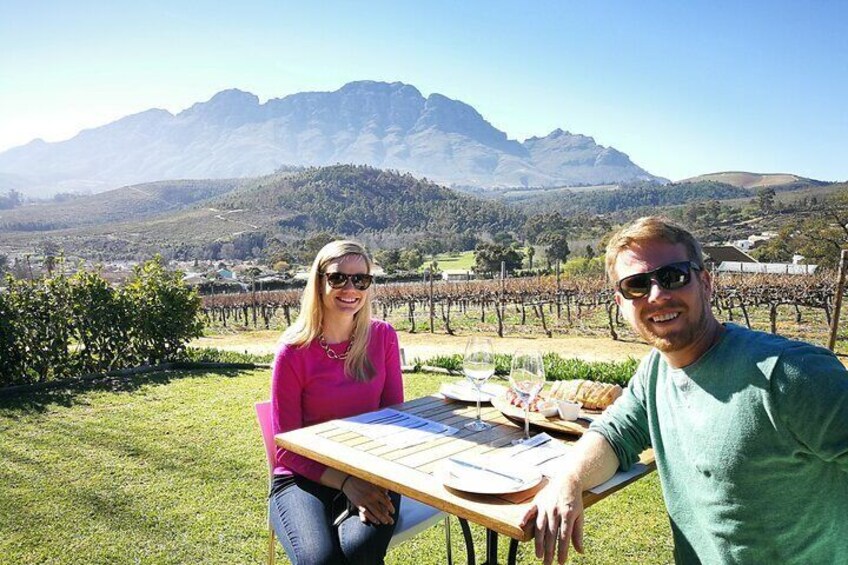 Wine, cheese, meats, breads, views, good company, great guide what more do you want...