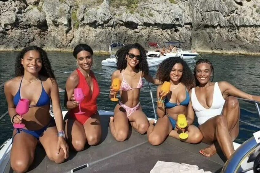blue grotto aperitif by boat