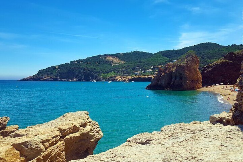 Pals beach overlooking beach Illa Roja