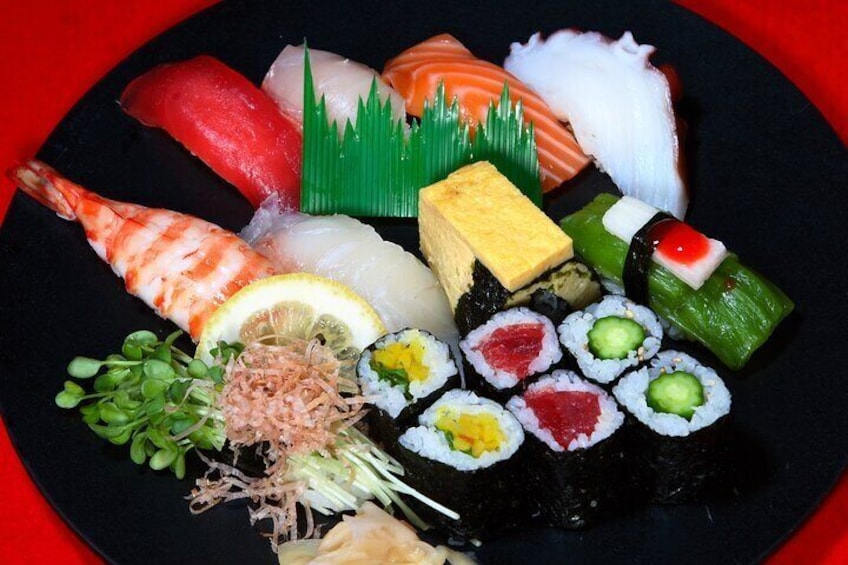 Assorted Sushi of average