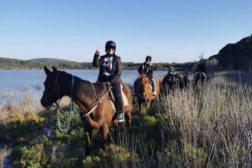 Alghero: Guided Horseback Ride at Lake Baratz & Porto Ferro