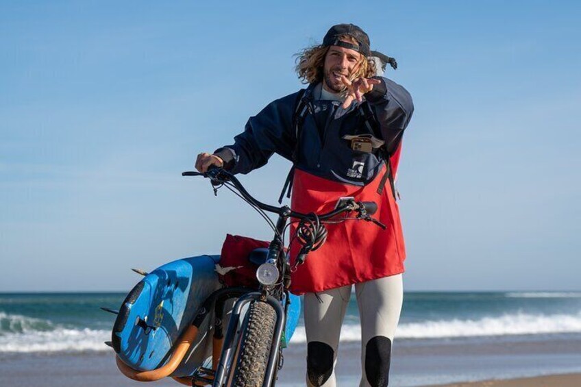 Discover the Landes beaches by Surfing and Fat Bike