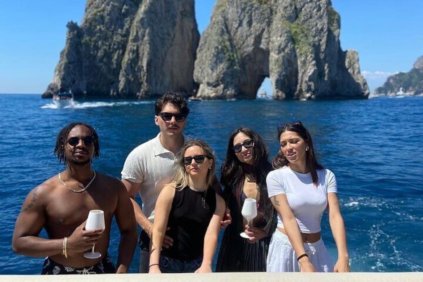 Private boat tour from Naples to Capri+Amalfi Coast JEANNEAU DB43