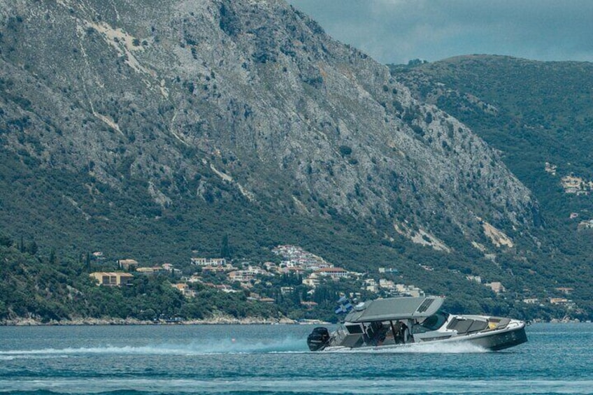 Corfu Island Sunset Cruise on Speed Boat