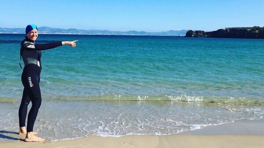 Swim with the fish at Playa Chica