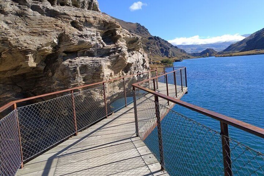 Including 450m of 'clip-ons' which are wooden and fenced parts of the trail attached to the mountain face