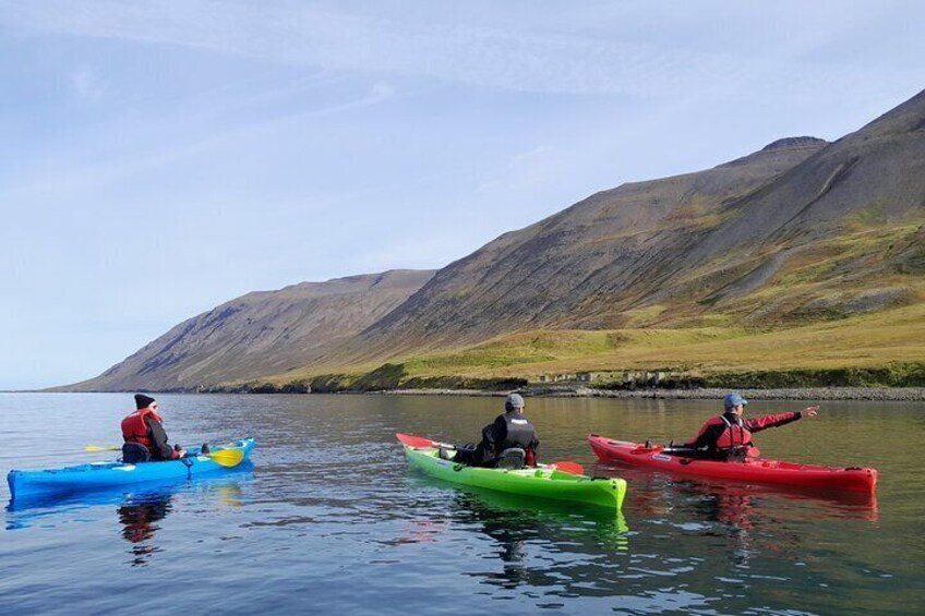 Private: Guided kayak tour in Siglufjörður / Siglufjordur