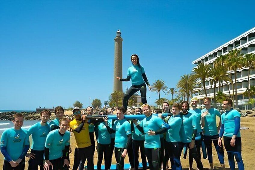 Surf lessons for all levels in Maspalomas