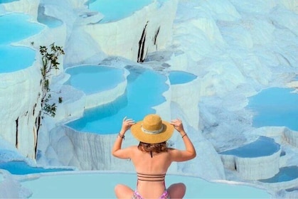 Pamukkale tour w. Entrance, Lunch, Dinner & Transfer from Alanya