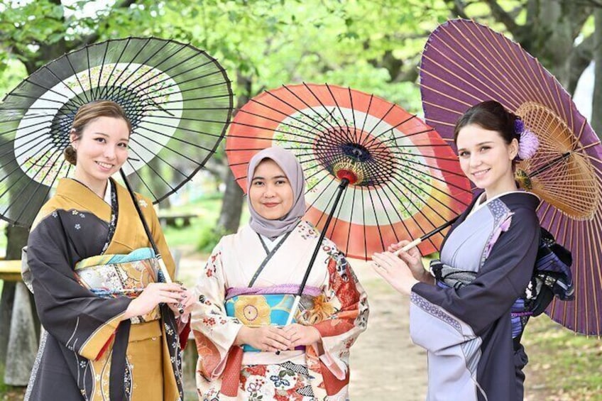 Kimono Rental plus Beauty Set with Photoshoot