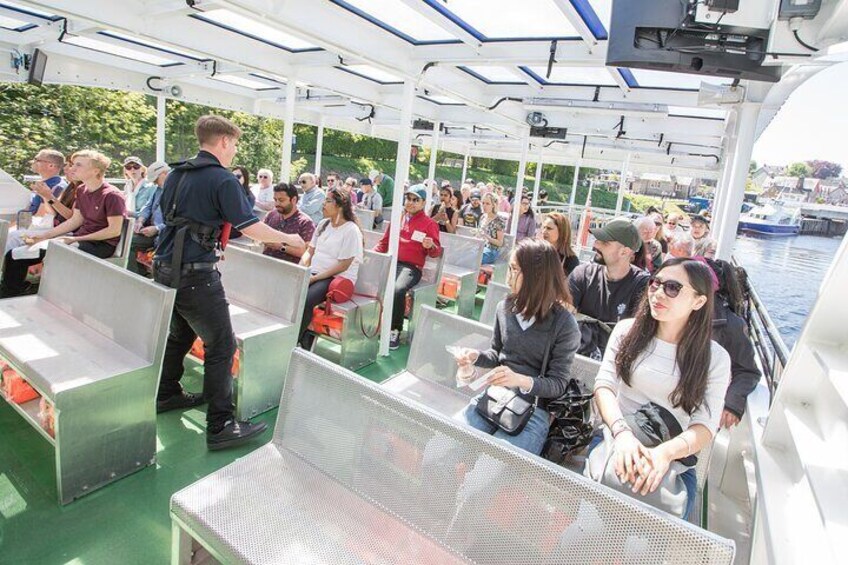 Aboard the Cruise Loch Ness boat