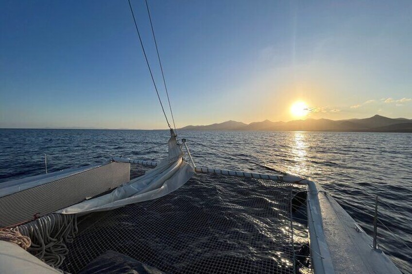 Small Group Dolphin Sunset Tour on Electric Catamaran Lanzarote