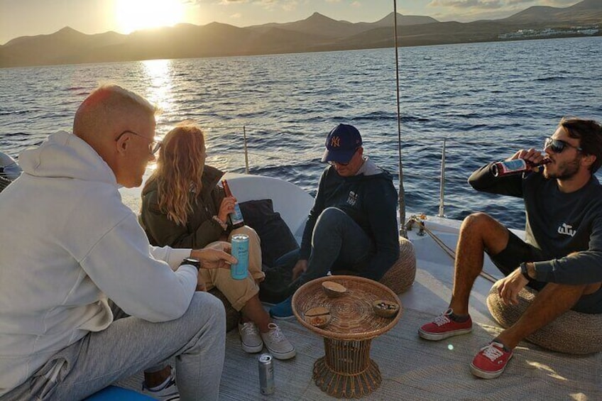 Small Group Dolphin Sunset Tour on Electric Catamaran Lanzarote