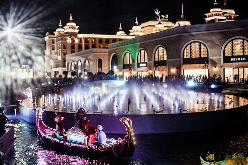 Land of Legends Night Show from Side