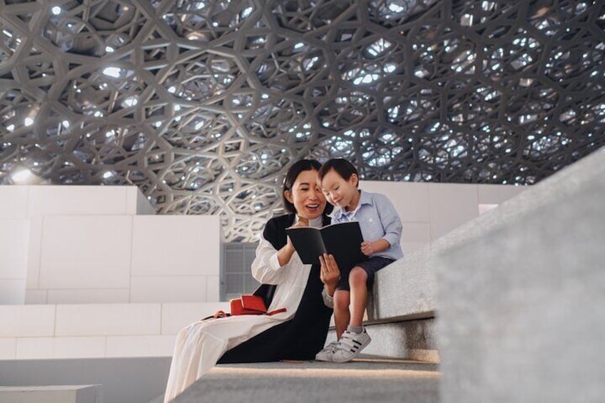 Bonding through art: A mother and child explore the wonders of Louvre Abu Dhabi