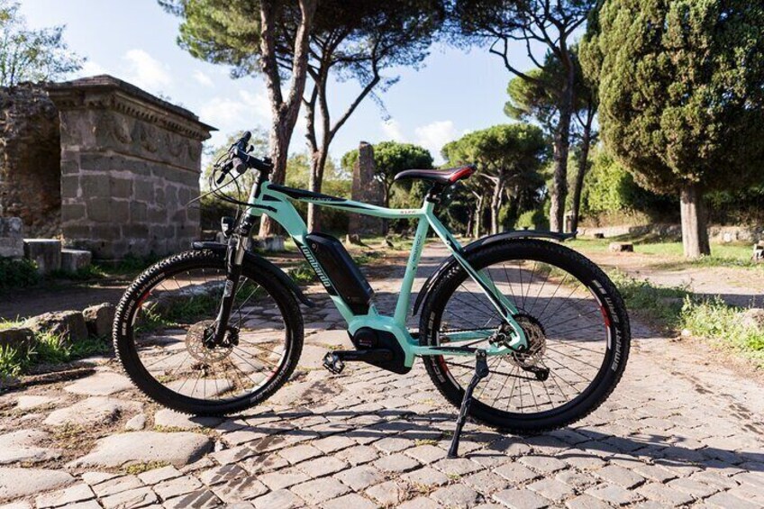 E-bike on the Appian yay