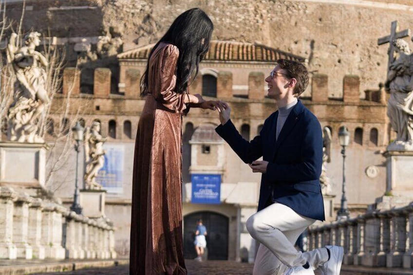 Marriage proposal Photographer in Rome
