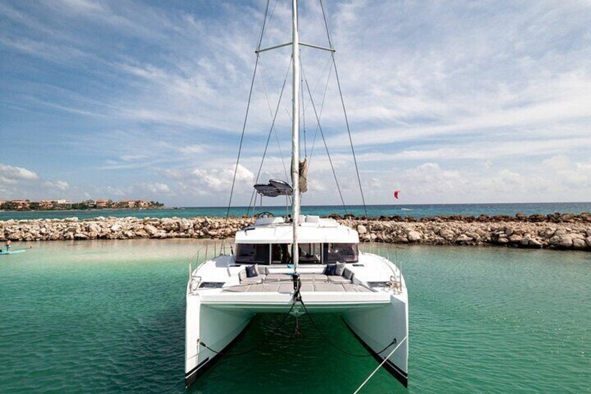 Riviera Maya: 4 hours Coast & Fun in 40' Catamaran Bali