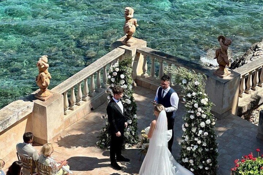 Say Yes in a Romantic Seaside Garden in Mallorca 