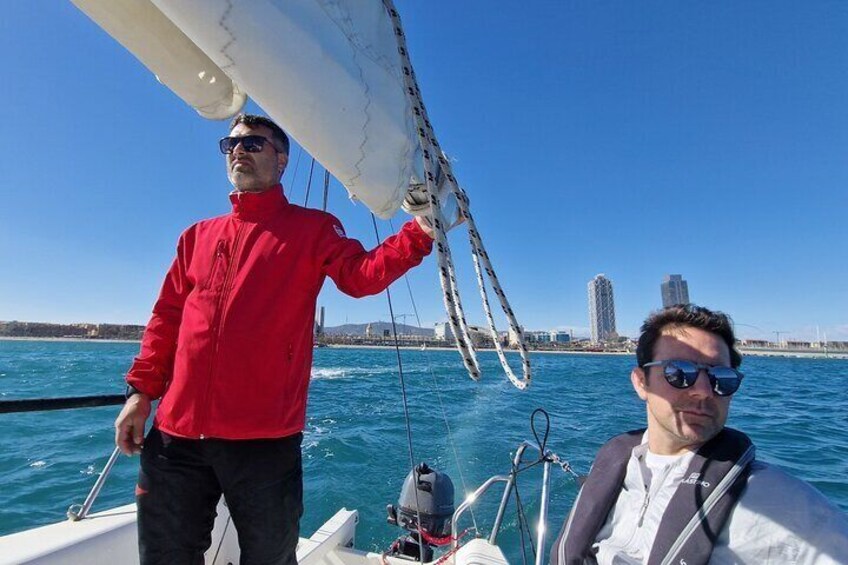 2 hour Sailing Experience on J80 Racing Yacht in Barcelona