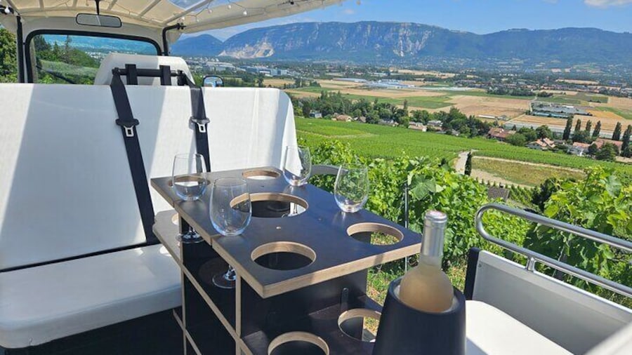 Immersion in the Geneva vineyards by tuktuk with tasting
