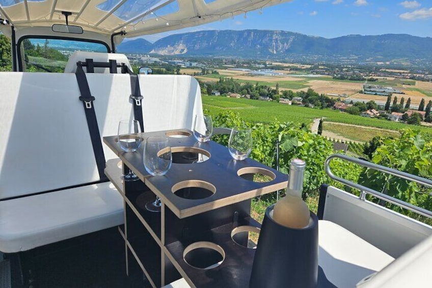 Immersion in the Geneva vineyards by tuktuk with tasting