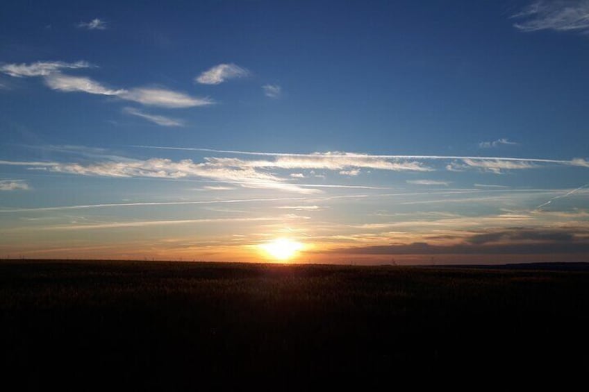 Sunset and Champagne tasting in the Vineyard