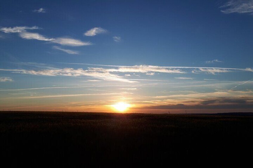 Sunset and Champagne tasting in the Vineyard