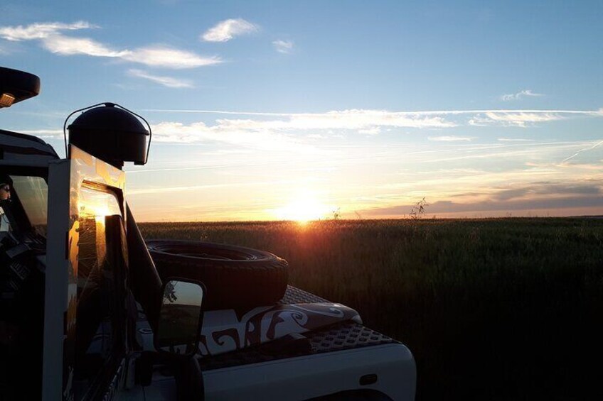 Sunset and Champagne tasting in the Vineyard