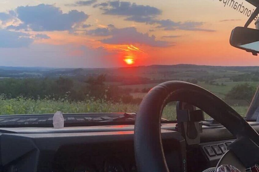 Sunset and Champagne tasting in the Vineyard