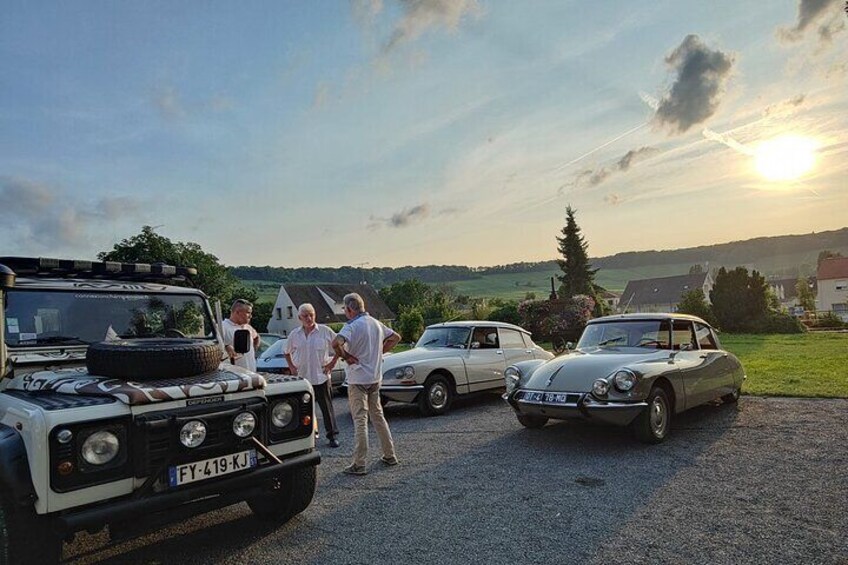 Sunset and Champagne tasting in the Vineyard