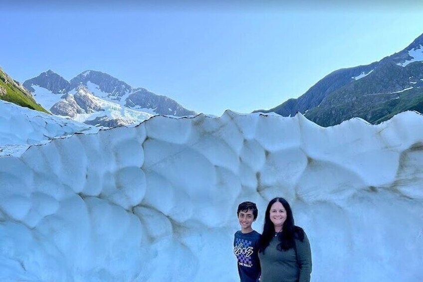 So excited to see the ice and snow up close