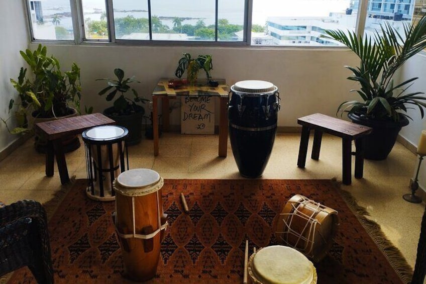 We provide all the instruments and can set you up with a artisan drum maker