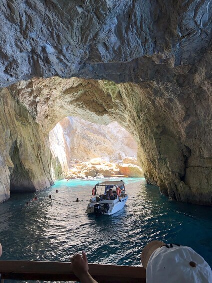 Picture 1 for Activity From Lefkimmi: Paxos, Antipaxos & Blue Caves Boat Tour