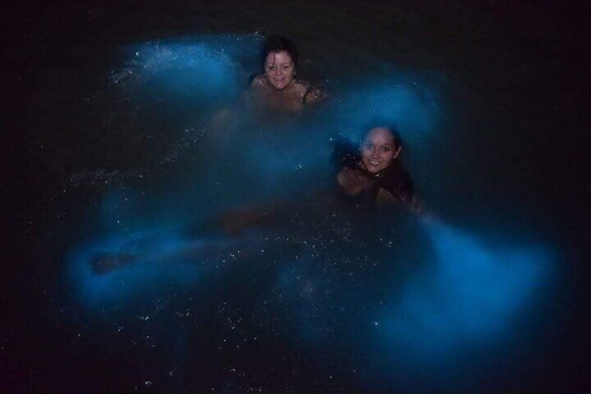 Take a swim into the bioluminous 