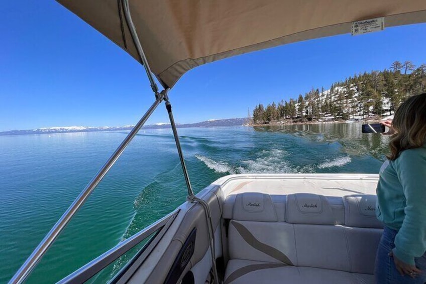 2 Hour Private Boat Tour of Emerald Bay in The White Lightning