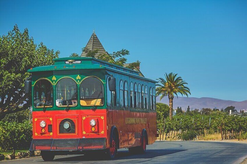 The Trolley has a premier sound system and air-conditioning or heater as needed for year-round comfort!