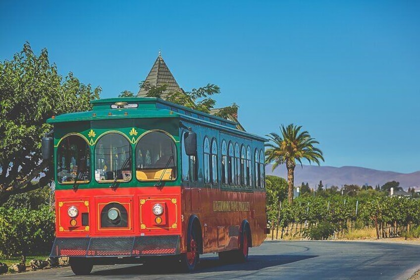The Trolley has a premier sound system and air-conditioning or heater as needed for year-round comfort!
