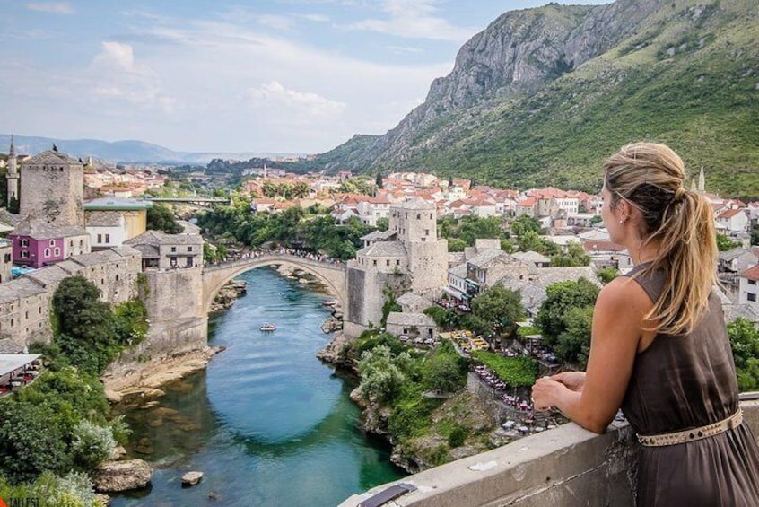 Mostar Old Bridge together with a Old Town of Mostar is considered as the most visited place in Bosnia and Herzegovina by foreign visitors.
